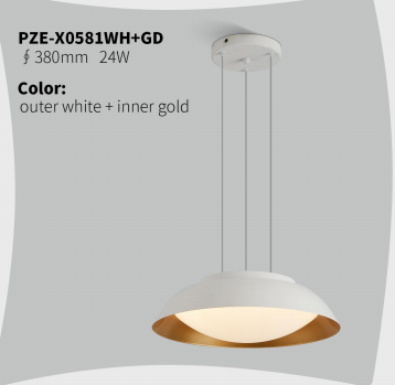 QS吊灯-PZE-X0581WH+GD